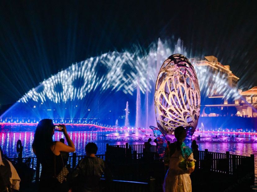 千花洲度假酒店_幻彩千花奇遇燈光SHOW