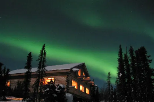 極光觀測小木屋