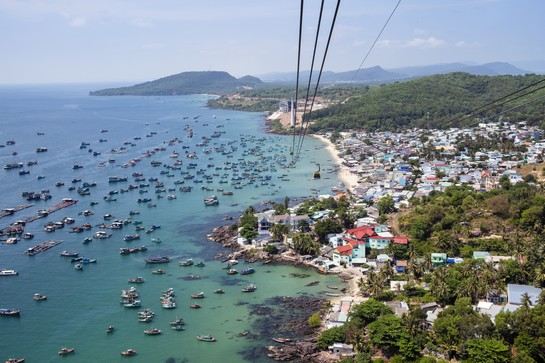 全球最長跨海三纜索纜車