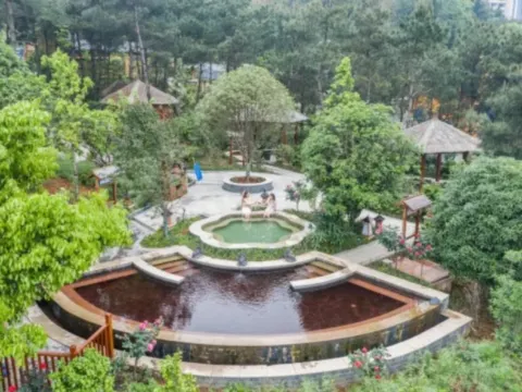 桃源溫德姆至尊豪廷溫泉酒店~室外溫泉