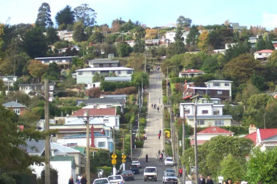 最陡斜的街道Baldwin Street