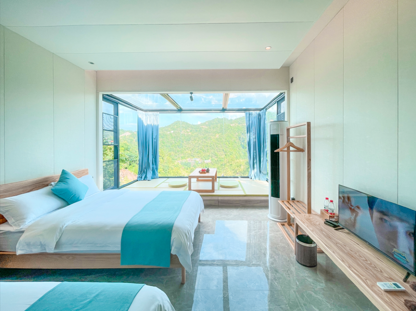 新豐嶺南紅葉世界景區內酒店~獨立別墅星空玻璃房