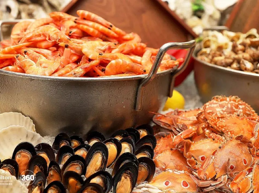 中山利和希爾頓酒店自助晚餐