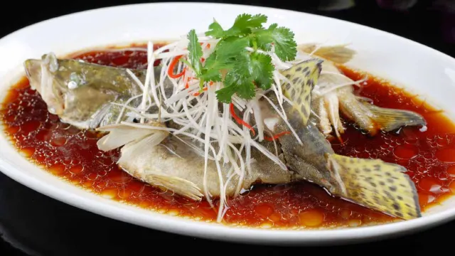 清蒸桂花斑魚