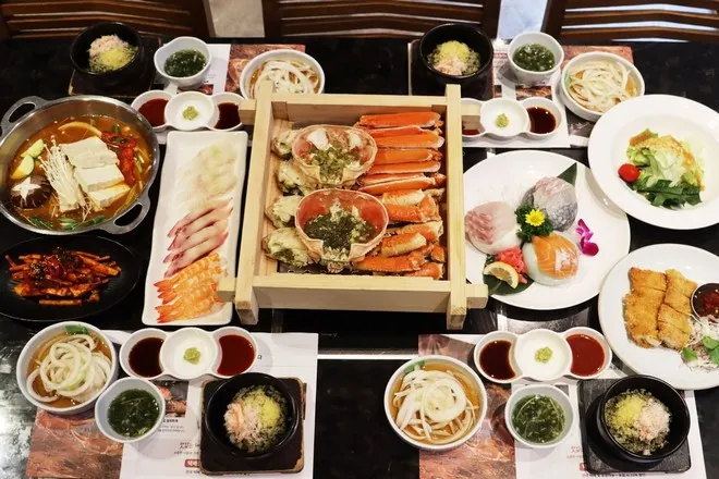 機張名物 松葉蟹料理