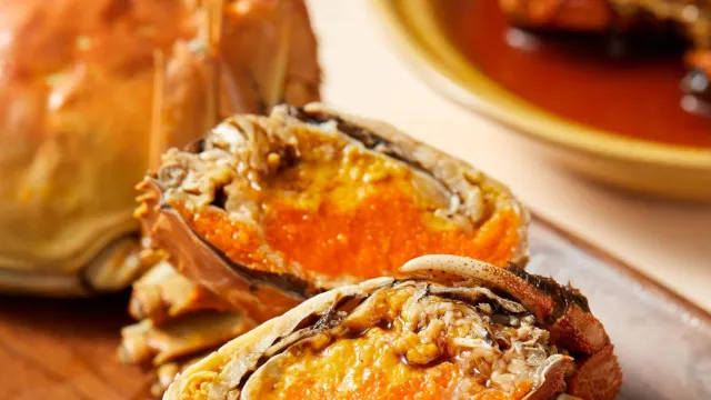 正宗陽澄湖大閘宴(蟹堂弄花雕醉蟹(保證蟹乸3両重(位上)+鹽炙金秋大閘蟹(保證公蟹3.5両重(位上))