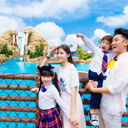 《聖誕玩轉珠海長隆海洋王國》國家5A級風景區「中山城」(重本包門票) VIP包廂【金湯花膠雞(位上)+海膽醬焗小青龍宴(每人半隻)】連續2晚保證入住中山萬維酒店珠海樂園純玩3天團