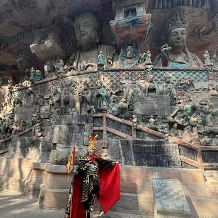 【4鑽】《黑神話悟空》取景地大足石刻、重慶5天直航團   《連續4晚國際品牌酒店》十八梯傳統風貌區+喝茶看戲、重慶動物園熊貓館、李子壩輕軌穿樓、兩江輪渡、洪崖洞吊腳樓、磁器口古鎮、魁星樓