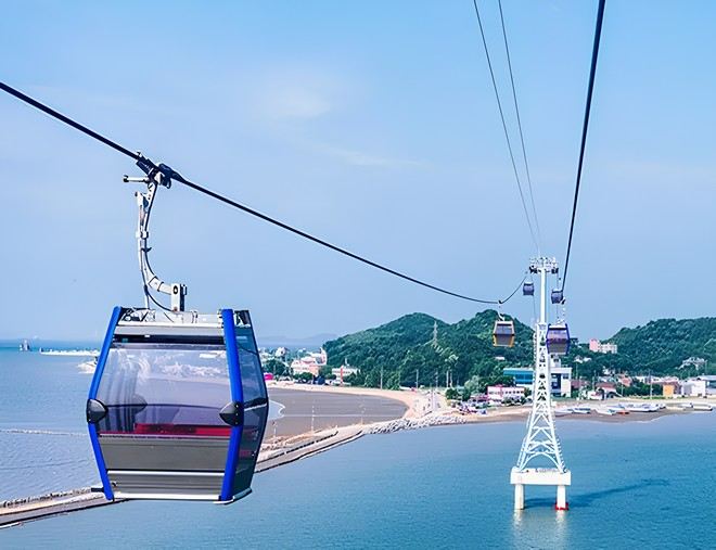 嶼海浪海上纜車