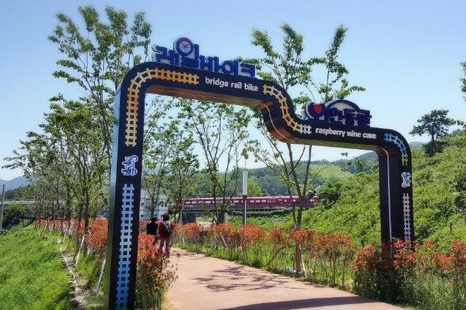 金海洛東江Rail Bike體驗