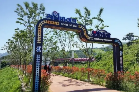 金海洛東江Rail Bike體驗