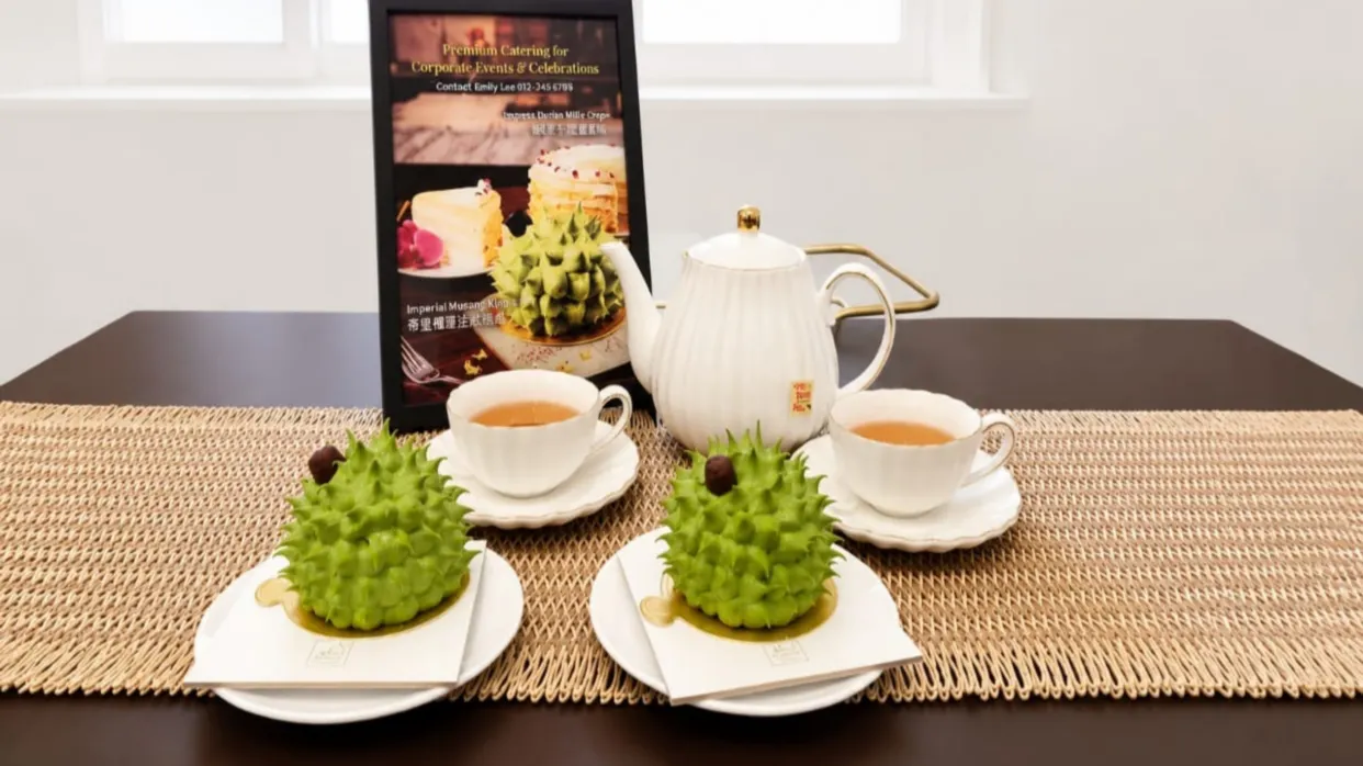 帝皇榴槤蛋糕+紅茶