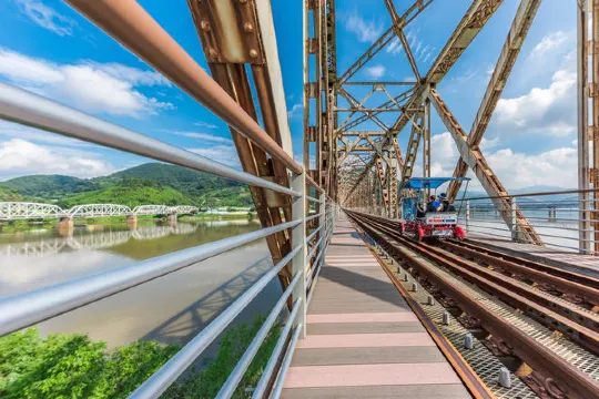 金海洛東江Rail Bike體驗