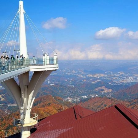 平昌+首爾5天秋色之旅 ※ 2晚Alpensia Resort Pyeong Chang + Luge Land斜坡滑車、大關嶺天空牧場、發旺山觀光纜車+Skywalk、江村Rail Bike、南怡島