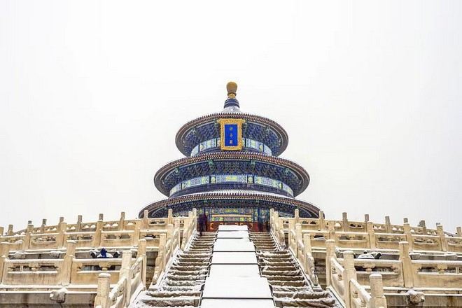 天壇雪景