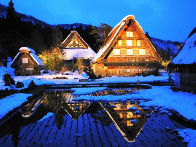 白川鄉點燈