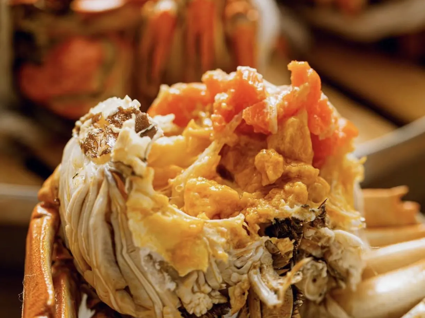 任吃現蒸大閘蟹宴