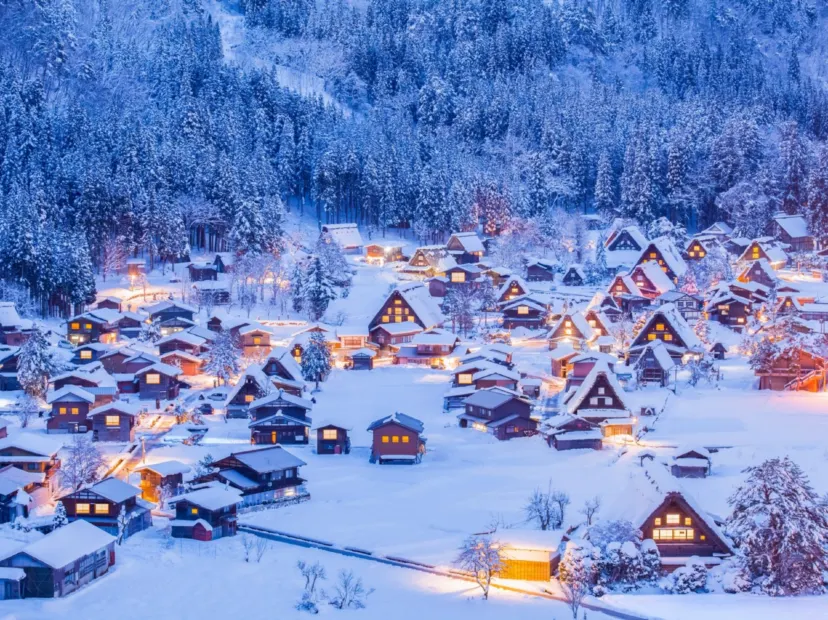 白川鄉點燈