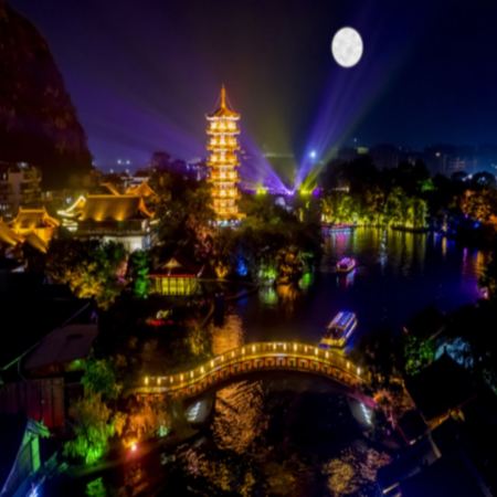 月滿中秋~桂林、龍脊4天純玩高鐵團  永安豪華包船夜遊四湖賞月、桂花公社(DIY製作月餅及桂花糕)、龍脊梯田、堯山景區、劉三姐大觀園、穿山、塔山公園、瀑上酒店下午茶《限定出發：9月24日》