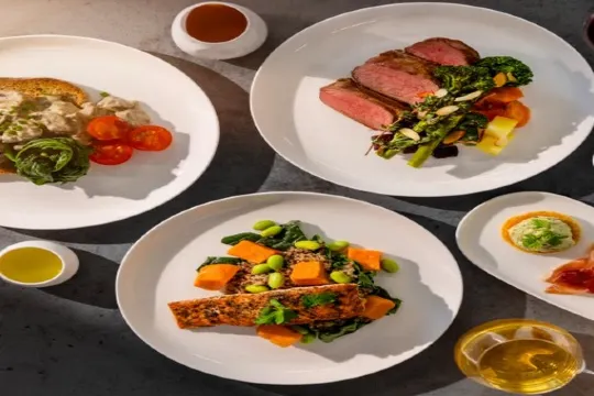 Business class dining