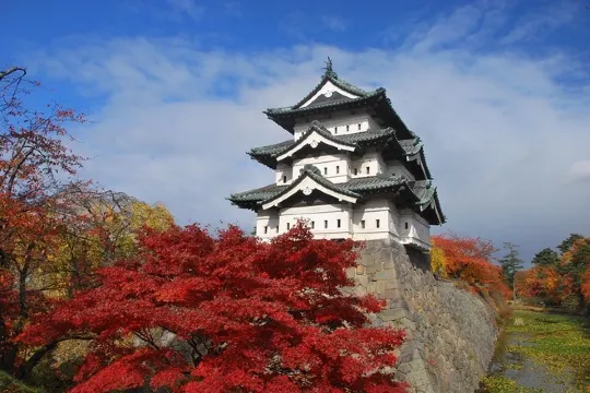 弘前城秋天