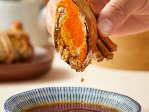 正宗陽澄湖大閘宴(蟹堂弄花雕醉蟹(保證蟹乸3両重(位上)+鹽炙金秋大閘蟹(保證公蟹3.5両重(位上))