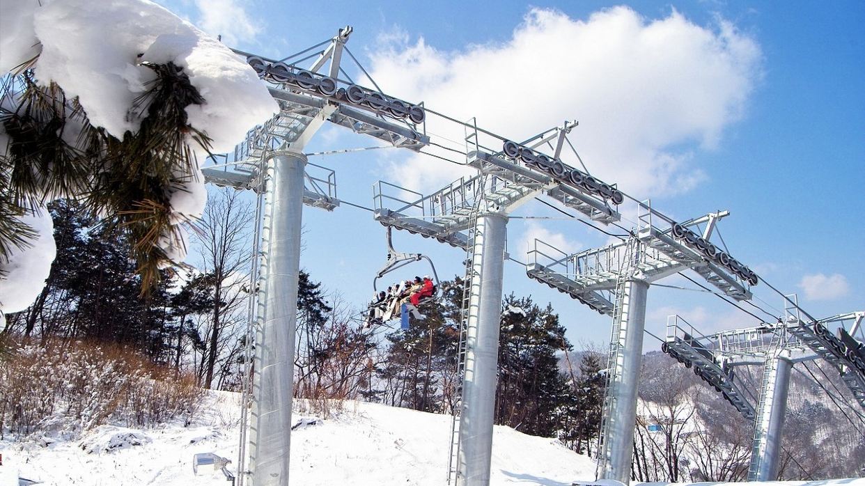 「梅峰山頂」觀光纜車