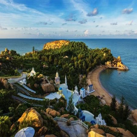 《希臘風情小鎮+溫泉+直航船》浪漫度假地「台山那琴半島地質海洋公園」 保證入住台山那琴半島地質海洋公園海景酒店+陽春DS溫泉酒店(獨立溫泉池露台客房)+中山火炬皇冠假日酒店 台山美景純玩4天團