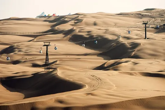 響沙灣往返索道