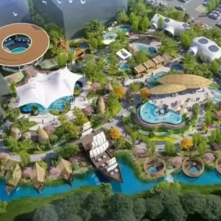 《2025年全新開業．韶關翁源龍泰翁山源溫泉城(親水別墅客房)》暢玩網紅威尼斯泳道、親子水上樂園、戰船溫泉、無限次浸泡數十個溫泉池 【酒店豐富自助晚餐】清遠韶關純玩3天團