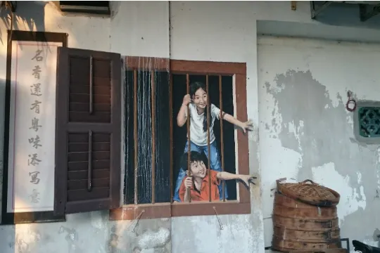 檳城特色壁畫彩繪街