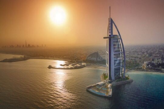 Burj Al Arab - Terrace - Aeria - Sunset
