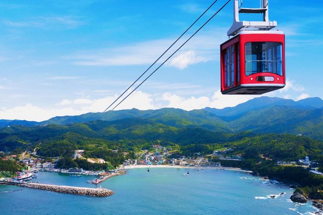 莊湖港海上纜車