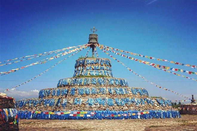 哈素海旅游區敕勒川草原呼和塔拉敖包