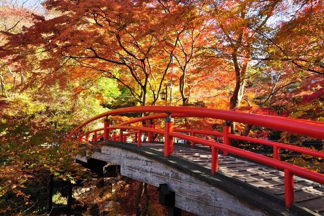 《增遊》伊香保溫泉街河鹿橋