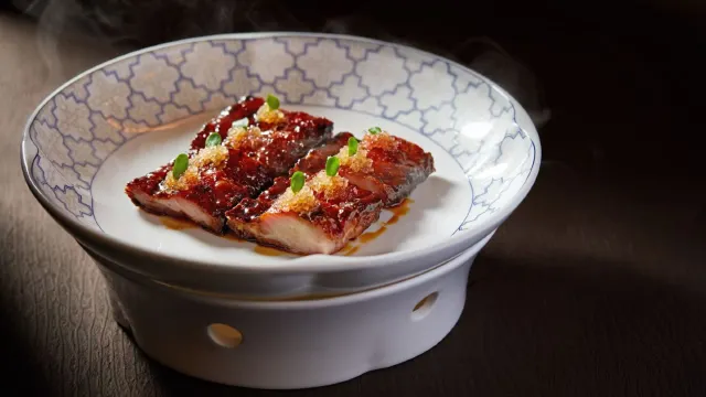 橙蜜汁火焰叉燒