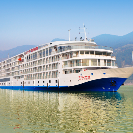 世紀遊輪系列~神話號/傳奇號  長江三峽(下水)、三峽大壩、豐都鬼城、神女溪、重慶~洪崖洞吊腳樓、體驗輕軌穿樓、武隆天生三橋、仙女山國家森林公園、觀看大型實景《印象.武隆》8天純玩團