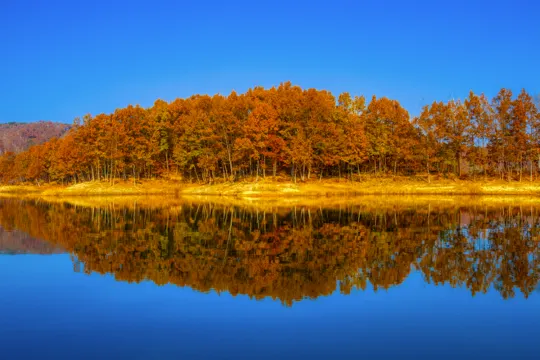 橫城湖水散步路