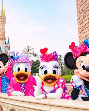 東京迪士尼、河口湖 冬日6天樂園美景之旅 東京迪士尼樂園/迪士尼海洋~全日任玩套票、Sanrio Puroland 、Mother牧場(欣賞花田美景)、山中湖河馬水陸兩用巴士