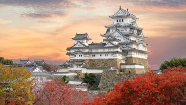 大阪、奈良、和歌山 秋日美景5天之旅  賞紅葉(「世界文化遺產」姬路城、書寫山(乘纜車)、 和歌山城、「世界文化遺產」奈良東大寺、神鹿公園)