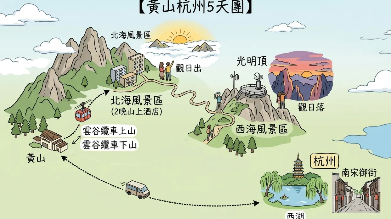 行程示意圖