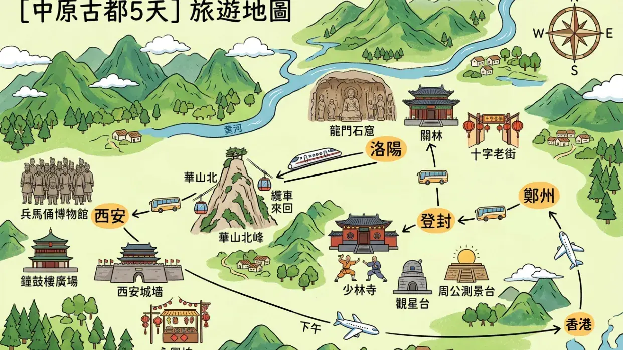 行程示意圖