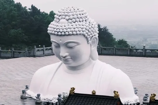 東廬山寺巨型半身佛像