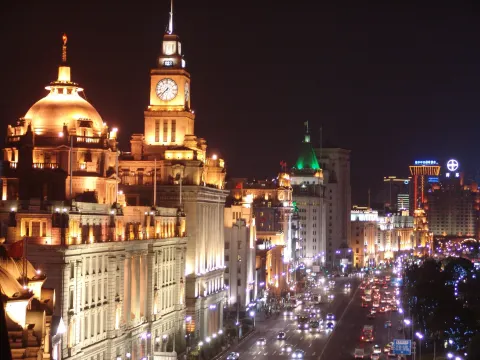 夜遊黃浦江外灘