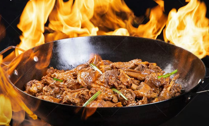 堂做特色火焰大鵝宴