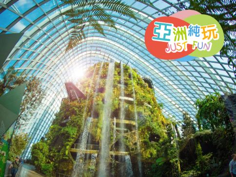 【4鑽】新加坡 4天輕鬆玩樂團  【純玩團】不設指定購物點 《Gardens by the Bay濱海灣花園~Flower Dome & Cloud Forest、聖淘沙島、獅頭魚尾像、牛車水》
