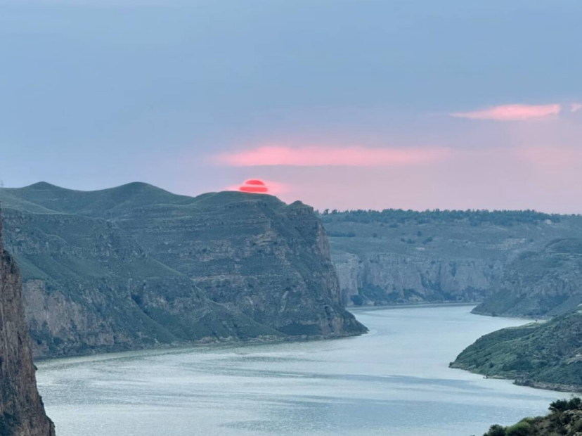 黃河大峽谷日落