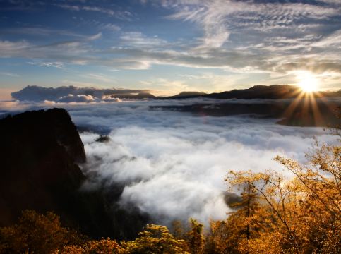 高雄+阿里山《祝山小火車觀日出雲海》+台北5天深度遊  阿里山森林風景區、 、嘉義國立南院區、審計新村、一中商圈、菁桐老街、平溪放天燈、0km山物所