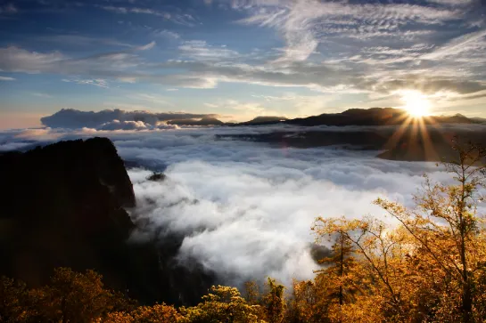 高雄+阿里山《祝山小火車觀日出雲海》+台北5天深度遊  阿里山森林風景區、 嘉義故宮博物院南部院區、審計新村、一中商圈、菁桐老街、平溪放天燈、0km山物所