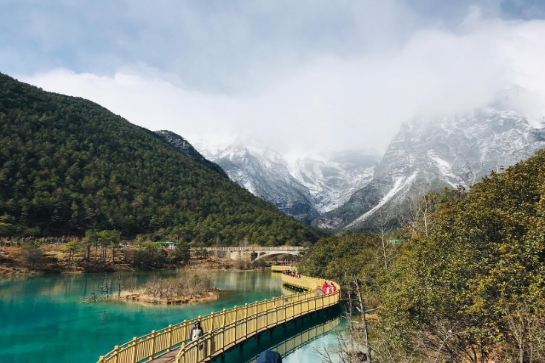 藍月谷木棧道步道